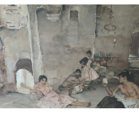 A Limited Edition print after William Russell Flint, Symposium at Lucenay, 20in x 27in