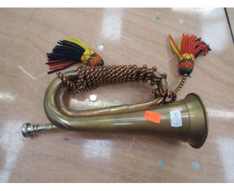A military bugle by Potters of Aldershot