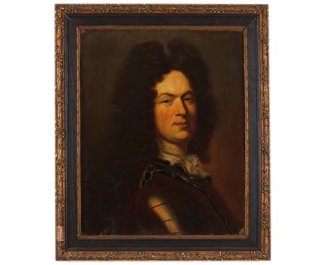 Dutch school, 17th centuryPortrait of gentlemen Two oils on canvas One canvas inscribed to back 59x47 cm