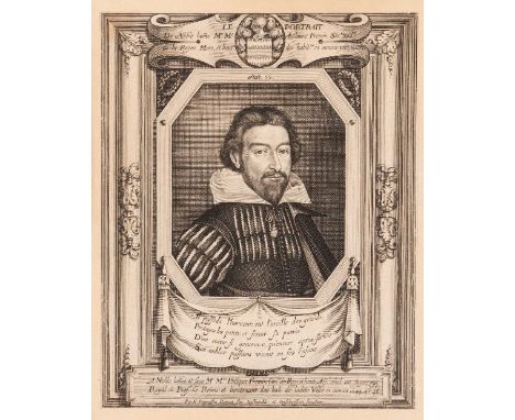 Portrait of a "Noble Home"Black print on paper Europe, 19th century18,5x14,5 cm