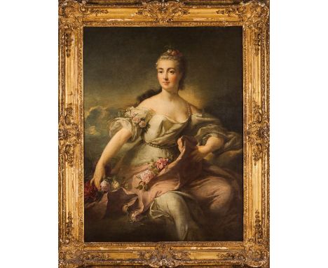 French schools, 18th centuryPortrait of a Lady Oil on canvas in the style of Jen-marc Nattier (1685-1766) (losses and faults)