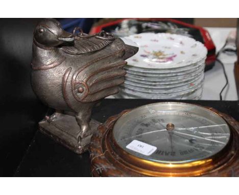 LOT OF MIXED COLLECTABLES
including one barometer (broke glass) etc