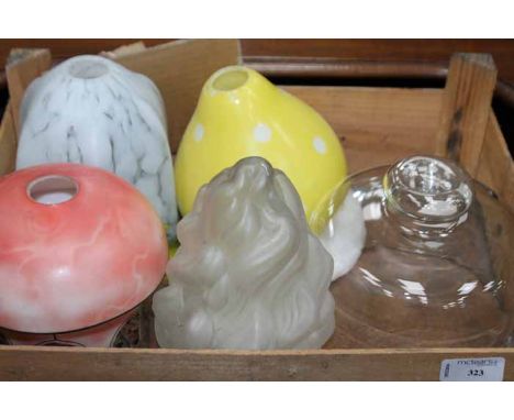 LOT OF ART DECO AND OTHER LAMP SHADES