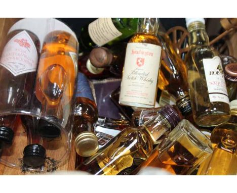 LOT OF SPIRITS MINIATURES
Approximately 50 items - predominantly whisky but also a selection of brandy and cognac. Includes S