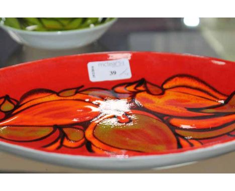 COLLECTION OF FOUR ATTRACTIVE POOLE POTTERY DISHES
including pattern numbers 81, 86 and 91, each with printed Poole mark and 