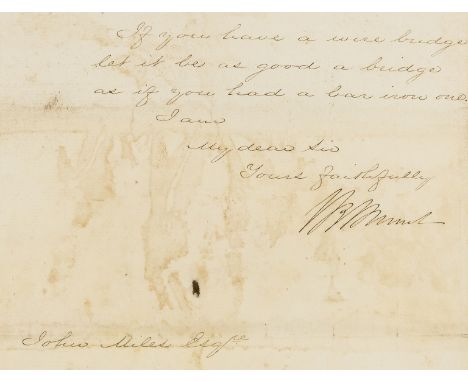 Brunel (Isambard Kingdom, civil engineer, 1806-59) Mr Brunel's Reports on Col Serrell's plan &amp; Estimate [Report on Clifto