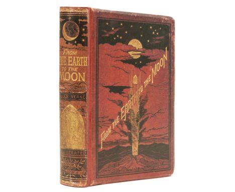 Verne (Jules) From the Earth to the Moon...and a Trip Round it, first English edition, plates, ink name to front free endpape