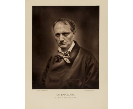 Baudelaire (Charles).- Carjat (Etienne) Charles Baudelaire photographic portrait, vintage carbon print, half-length, looking 