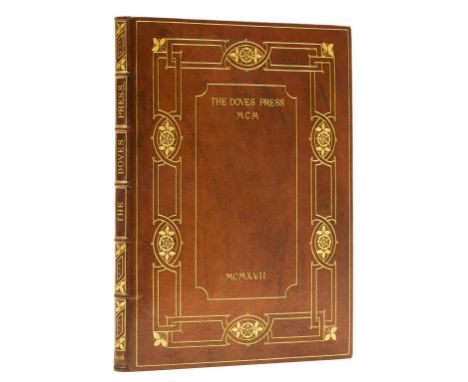 Doves Press.- Catalogue Raisonné of Books printed and published at the Doves Press 1900-1916, one of 150 copies on paper, pri