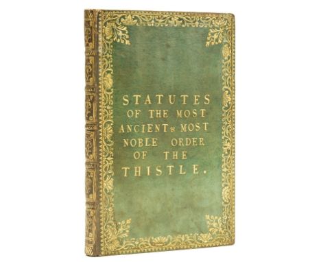 Scotland.- Quarme (Robert, Gentleman Usher of the Green Rod, Gentleman Usher to the Order of the Thistle) Statutes of the Mos