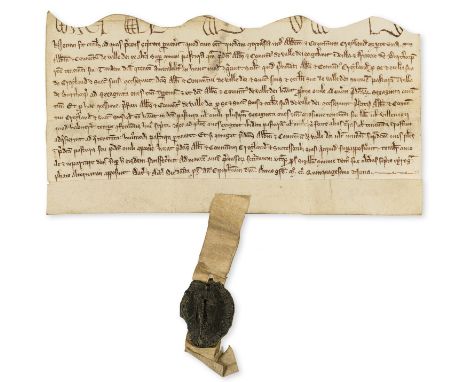 Crowland Abbey.- Charter, Abbey and Community of Crowland grant of a tenement in Burthorpe in exchange for pasture for 60 she