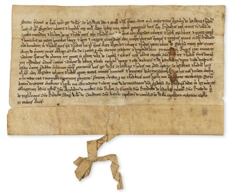 Devon, Combe Martin.- Charter, I, William de Hawera have by this charter granted and confirmed to Agatha de Hawera a tenement
