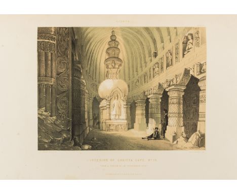 India.- Fergusson (James) Illustrations of the Rock-Cut Temples of India: selected from the best examples of the different se