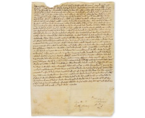 Henry II (King of England, Duke of Normandy and of Aquitaine, and Count of Anjou, 1133-89).- Copy of a forged charter of Henr