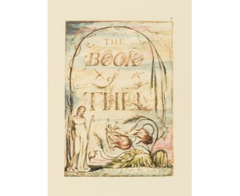 Trianon Press.- Blake (William) The Book of Thel, number XX of 20 deluxe copies with a set of progressive plates, from an edi