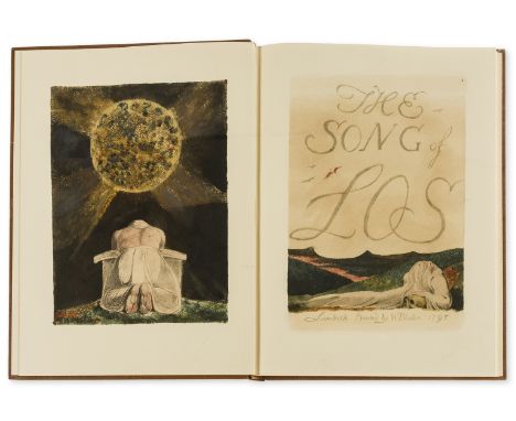 Trianon Press.- Blake (William) The Song of Los, number VII of 32 specially-bound copies with a set of progressive plates, fr