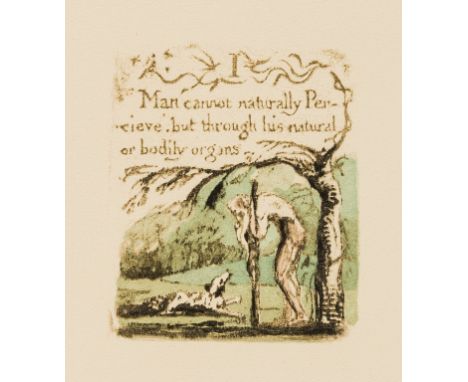 Trianon Press.- Blake (William) There is No Natural Religion, 2 vol.,  number XLVI of 50 deluxe copies with a set of progress