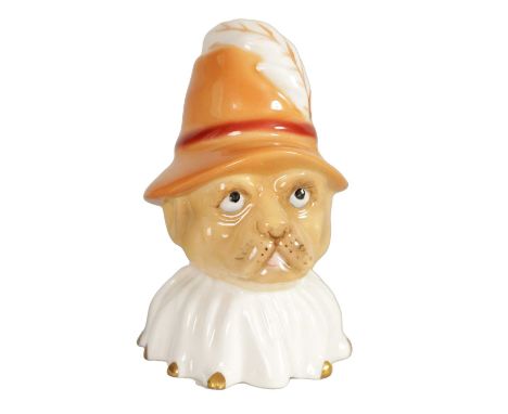 A 20TH CENTURY ROYAL WORCESTER CANDLE EXTINGUISHER LIMITED EDITION “TOBY” boxed - special edition number 392 of 6009cm high
