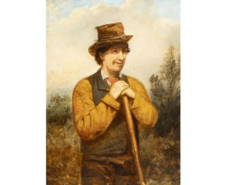 CHARLES HENRY COOK (1830-1906)An Irish FarmerOil on card, 30 x 22cmSignedCondition Report:  Overall very good condition Board