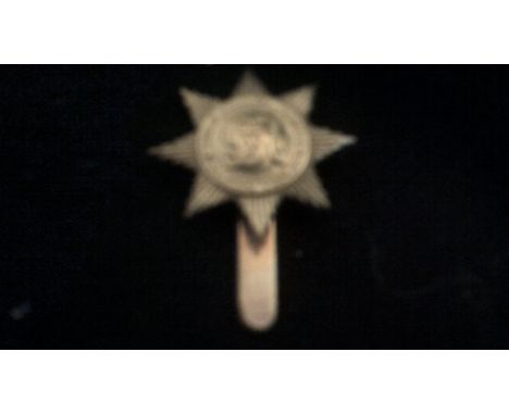 The Duke of Cambridge's Middlesex Yeomanry (Hussars) Forage Cap Badge issued between 1908-1922 (Gilding-metal) Slider. K&amp;