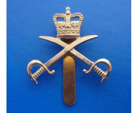 Army Physical Training Corps Cap Badge, QC (White-metal, slider) EB33