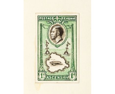 Leonard Douglas Fryer (British, 1891-1965), British Empire - Ascension - King George V - 1934 Definitive Pictorial issue: A f