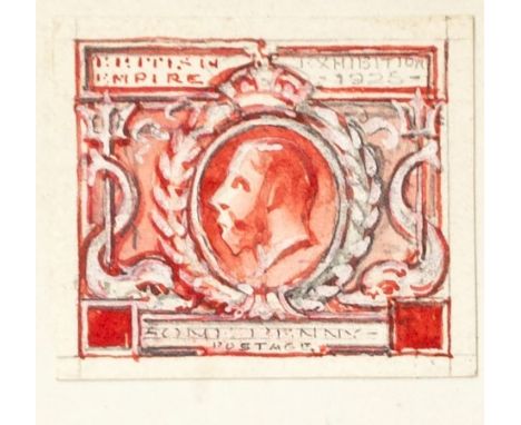 Leonard Douglas Fryer (British, 1891-1965), Great Britain - King George V - 1925 British Empire Exhibition commemorative issu