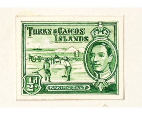 Leonard Douglas Fryer (British, 1891-1965), British Empire - Turks & Caicos Islands - King George VI – 1938 Definitive issue: