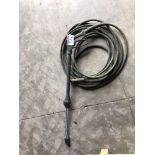 Pressure washer lance and hose