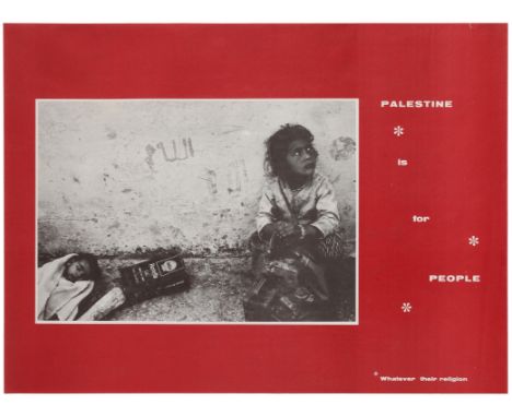 Original vintage propaganda poster - Palestine Is For People - Whatever Their Religion. Excellent condition, light creasing. 