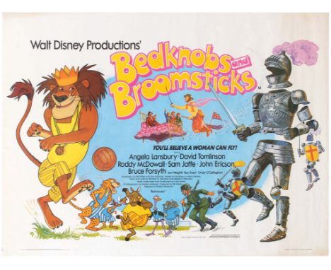 Original vintage film poster for Bedknobs and Broomsticks&nbsp;- a 1971 American&nbsp;musical&nbsp;fantasy film&nbsp;produced