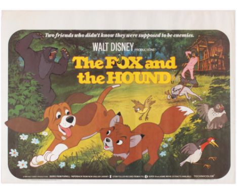 Original vintage film poster for The Fox and the Hound&nbsp;- a&nbsp;1981&nbsp;American animated feature film loosely based o