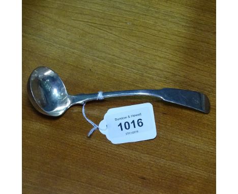 A George IV Scottish silver ladle, hallmarks Glasgow 1828, maker's marks G.D 