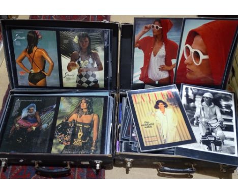 2 boxfuls of Vintage fashion shoot photos etc 
