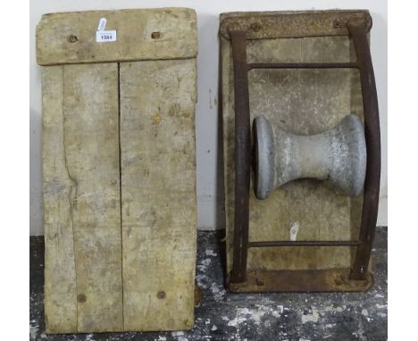 A pair of Vintage 2-wheeled trolleys 