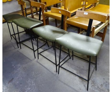 A set of 4 Vintage stools by Frank Guille for Kandya 