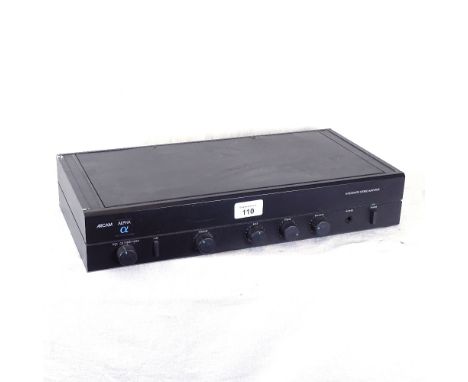 An Arcam Alpha integrated stereo amplifier 
