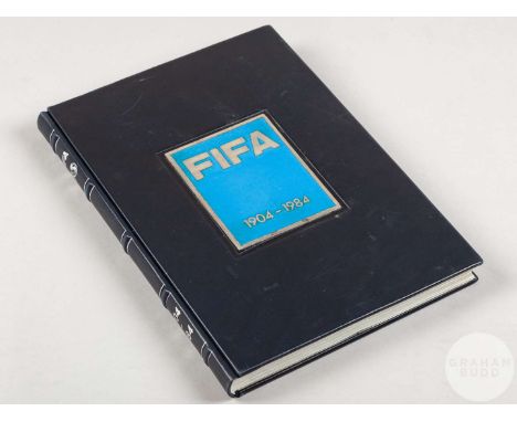 FIFA 1904-1984 - 80th Anniversary edition, No.3 of a luxury edition of 600 copies with aniline-dyed calf skin, leather headba