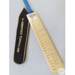 England Rugby Union Squad 1995 signed cricket bat