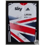 A signed Adidas British Cycling top
