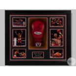 A Kell Brook boxing glove and photographic print montage.
