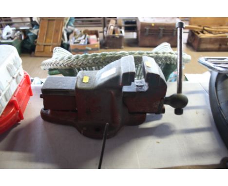 A bench vice 
