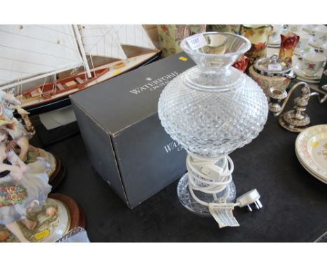 A Waterford crystal lamp