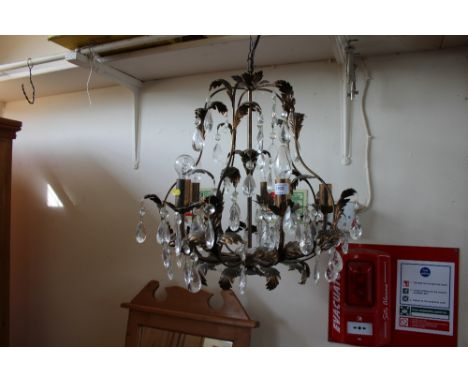 A five branch chandelier