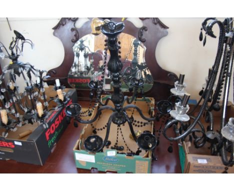 A six branch chandelier