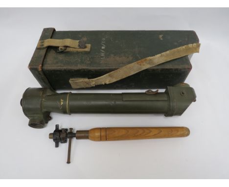 A British Army periscope Mk. 4, numbered 9395, with case