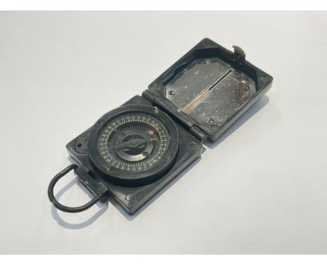 A WWII British military Mk. I Magnetic Marching Compass with original box