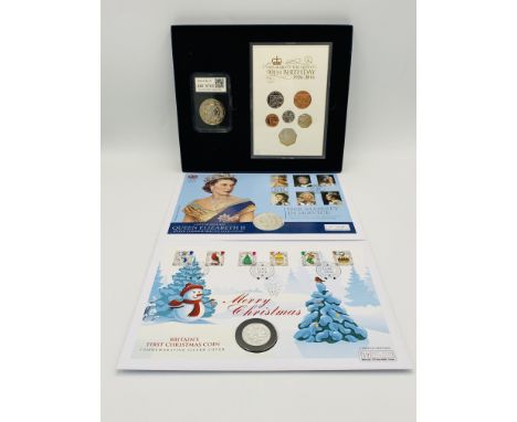 Limited edition Date Stamp coin collection in presentation case to commemorate the Queen's 90th birthday; Her Majesty in Serv