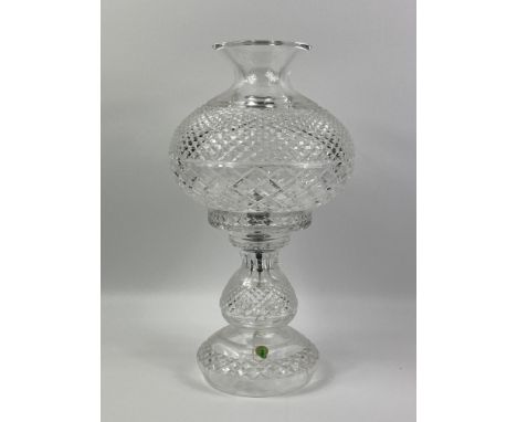 Waterford crystal table lamp and shade, 47cms. Estimate £60-80.