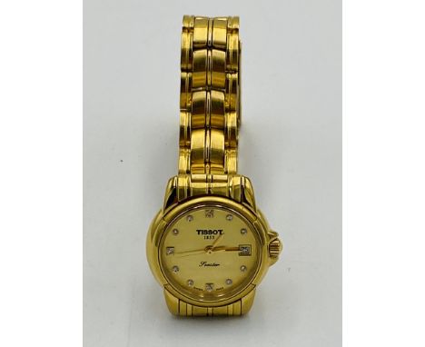 Tissot gold plated ladies watch, model A635/735K. Estimate: £15-30